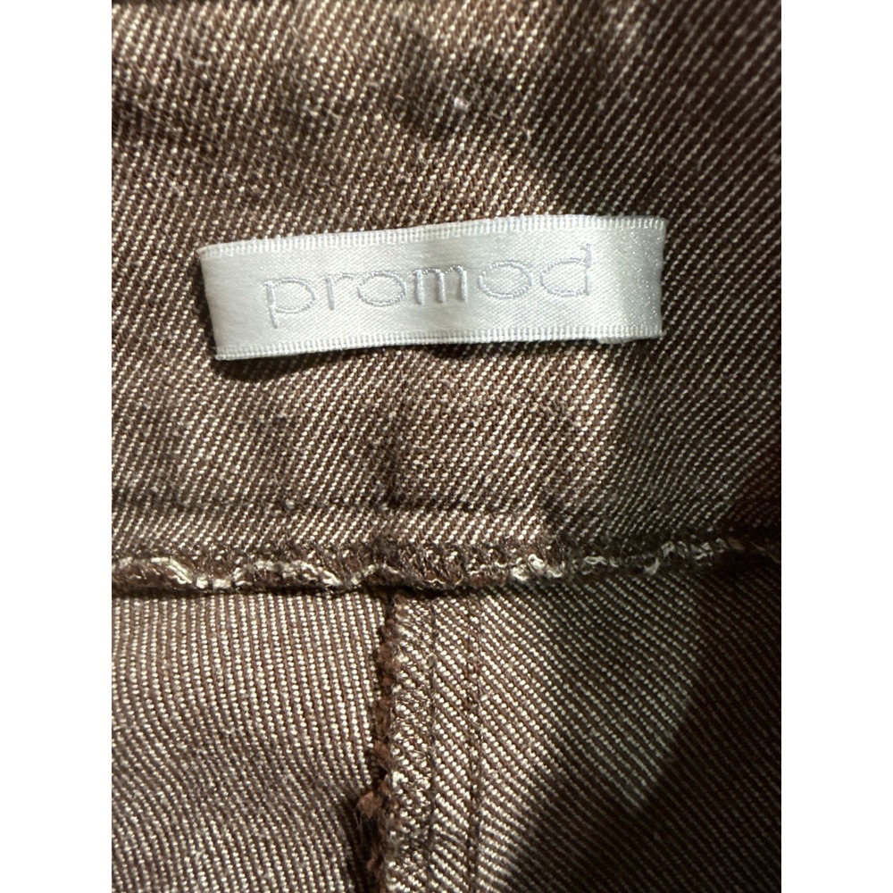 Vintage Promod Brown High Waist Trousers Crop Flare Pants Size 0? - Picture 4 of 8